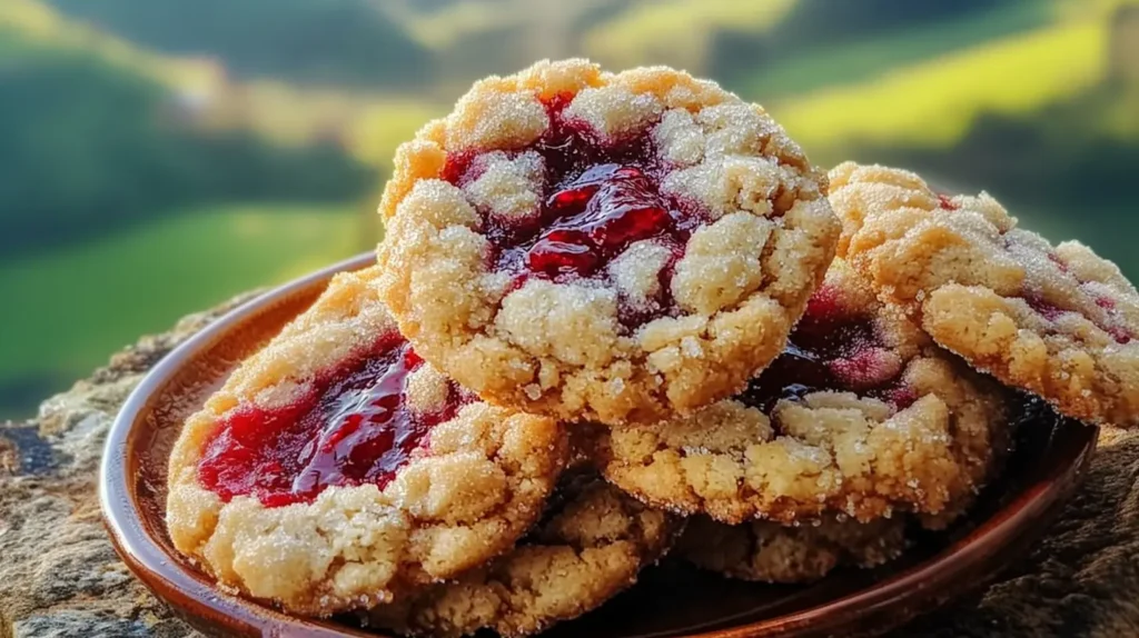 Buttery Raspberry Crumble Cookies – Easy & Elegant