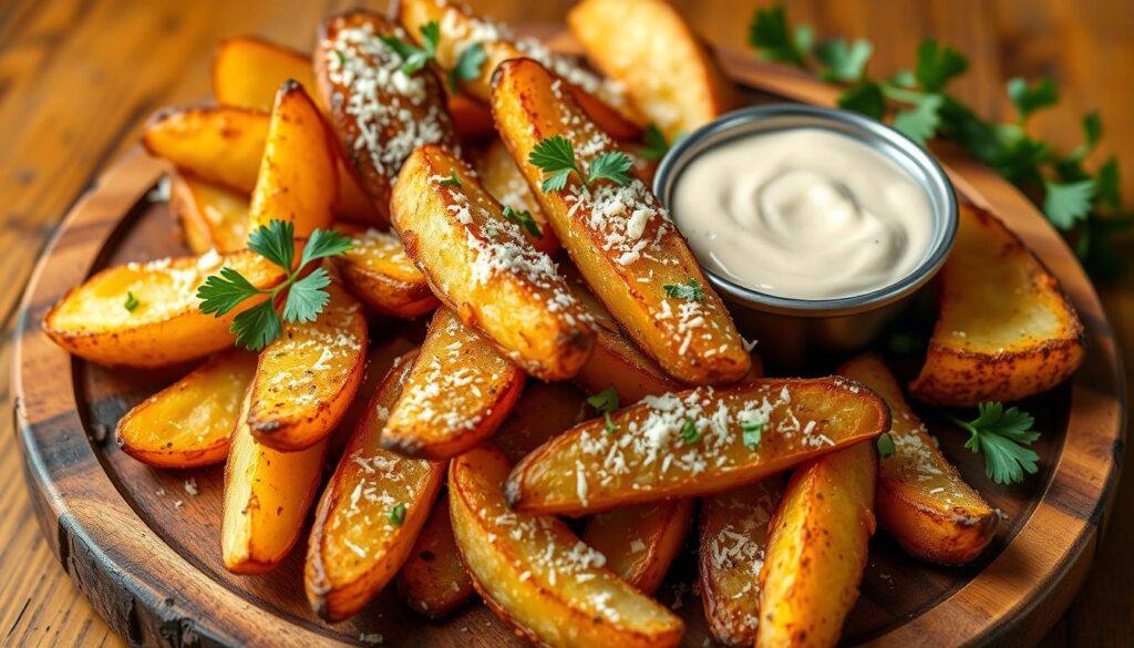 garlic parmesan flavor potato wedges
