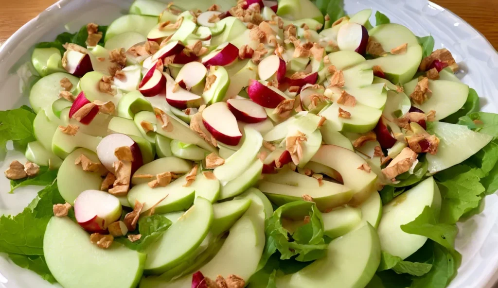 A delicious plate of Apple Salad