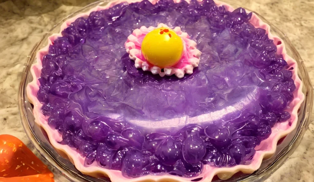 A delicious plate of Easter Jell-O Pie