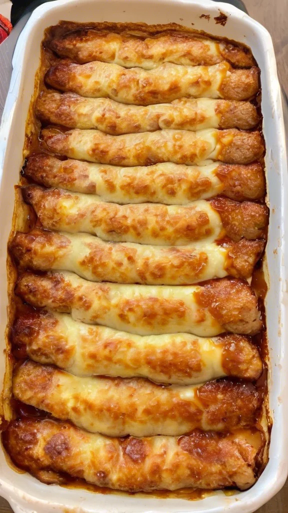 Step-by-step making Pancake Sausage Casserole