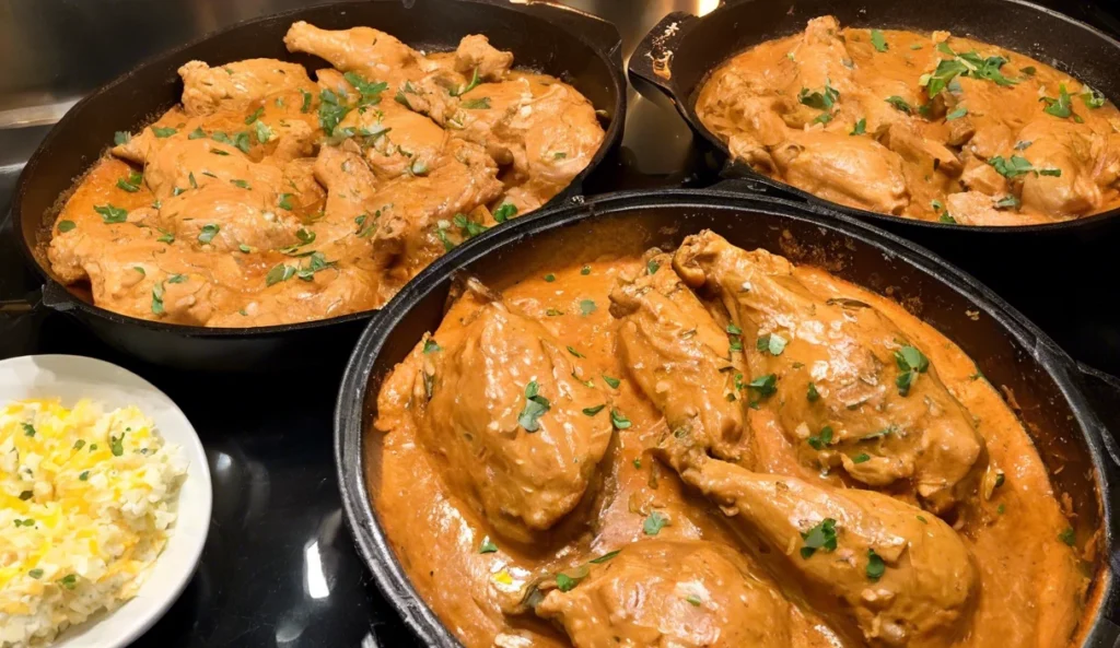 A delicious plate of Texas Roadhouse Butter Chicken Skillet