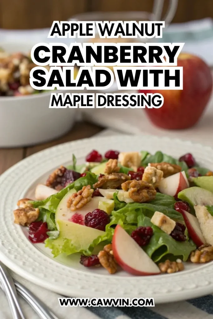 Apple Walnut Cranberry Salad with Maple Dressing 1000x1500 1 - Easy Peasy Recipes