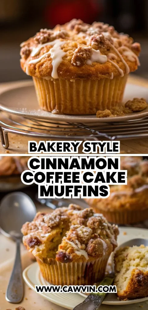 Bakery Style Cinnamon Coffee Cake Muffins 2 - Easy Peasy Recipes