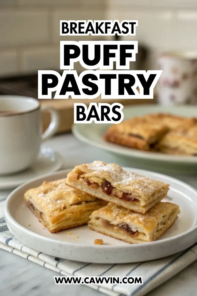 Breakfast Puff Pastry Bars - Easy Peasy Recipes