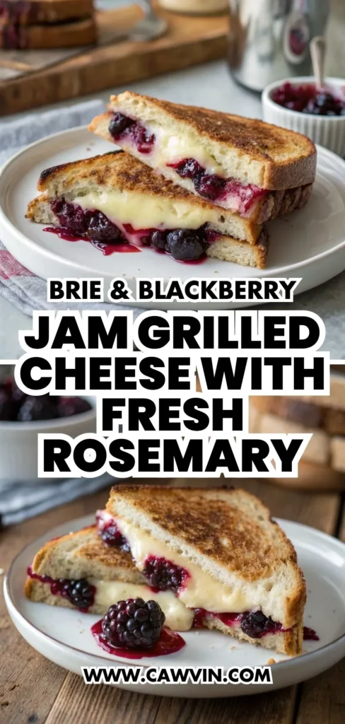 Brie Blackberry Jam Grilled Cheese with Fresh Rosemary 1000x2100 1 - Easy Peasy Recipes