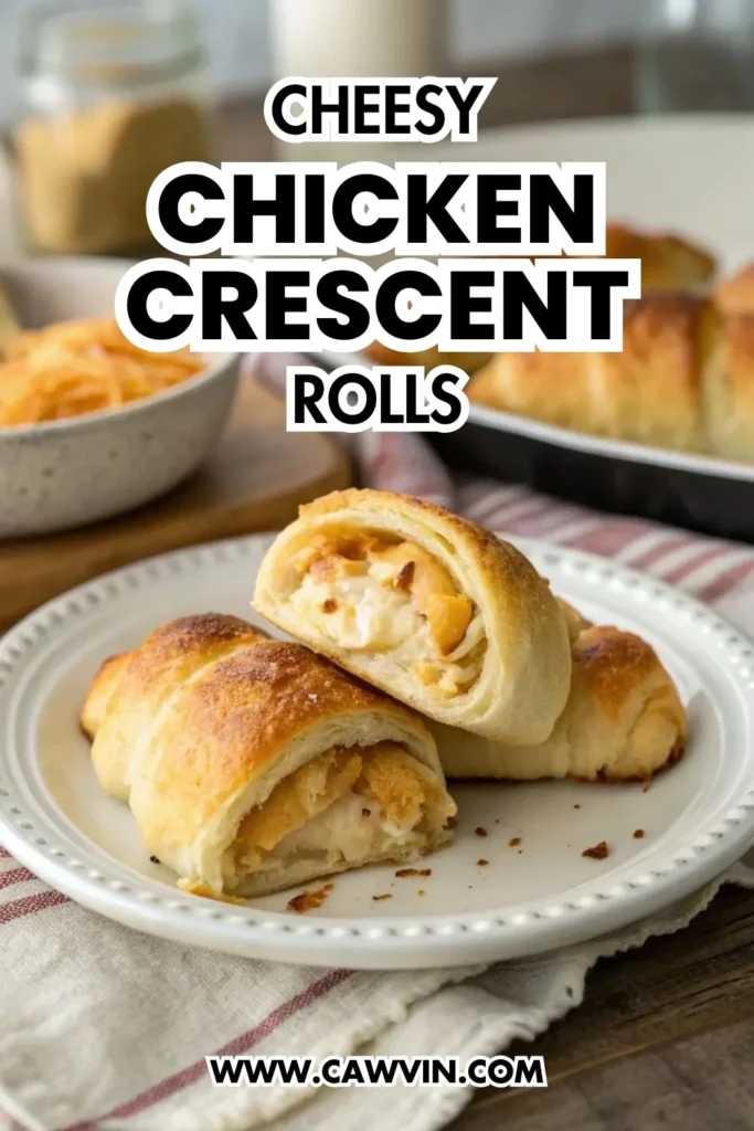 Cheesy Chicken Crescent Rolls - Easy Peasy Recipes