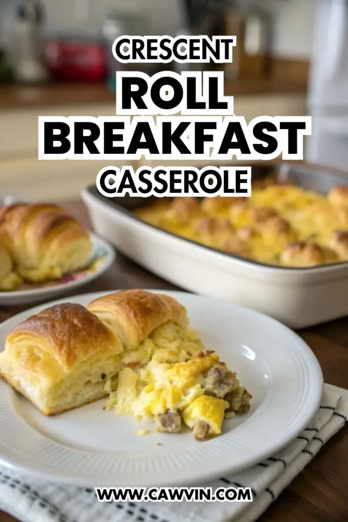 Crescent Roll Breakfast Casserole - Easy Peasy Recipes
