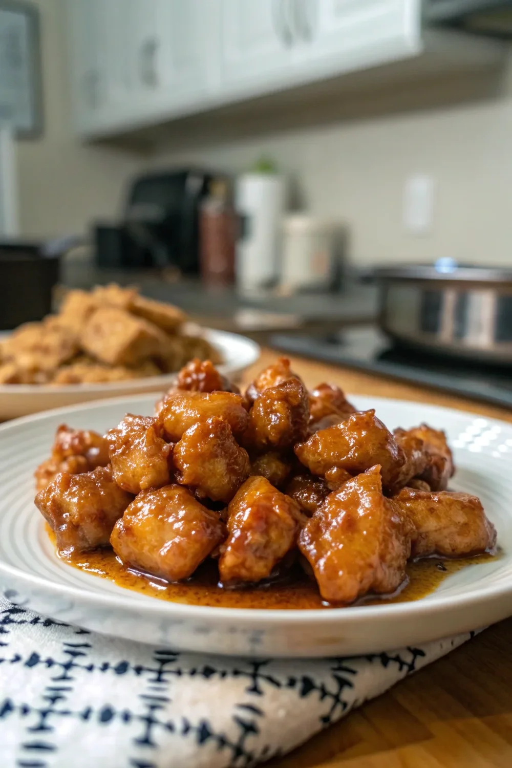 A delicious plate of Honey Garlic Chicken