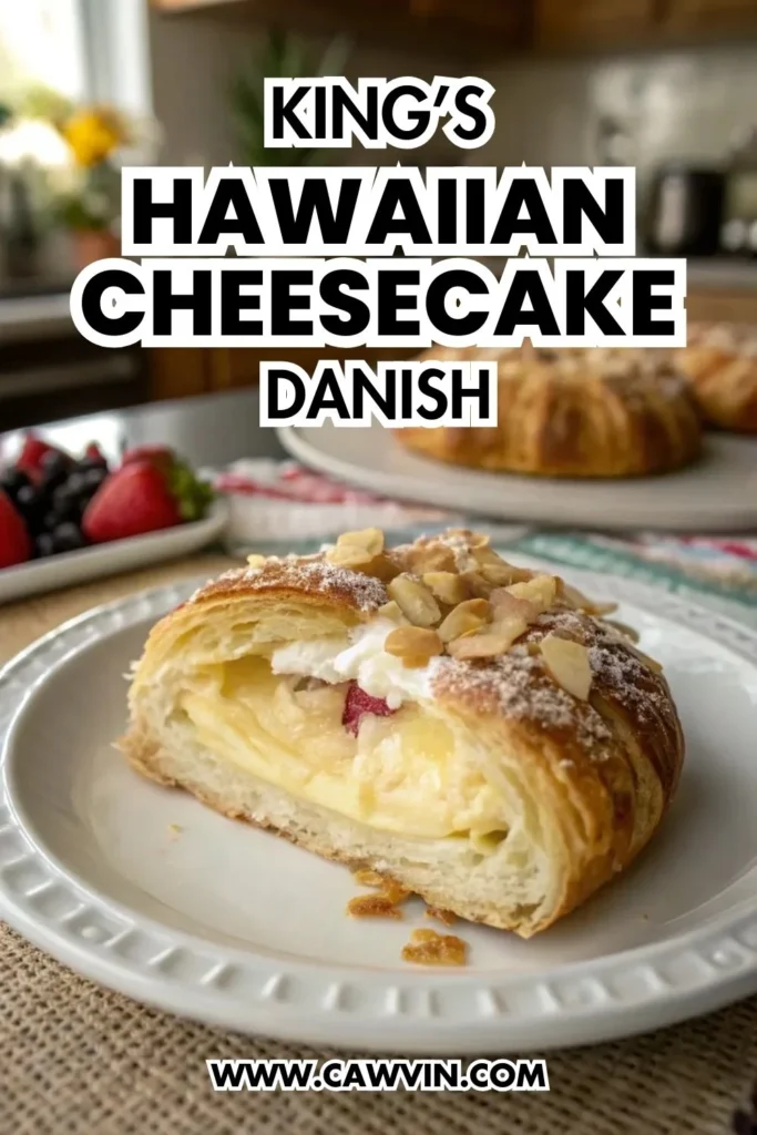Kings Hawaiian Cheesecake Danish - Easy Peasy Recipes