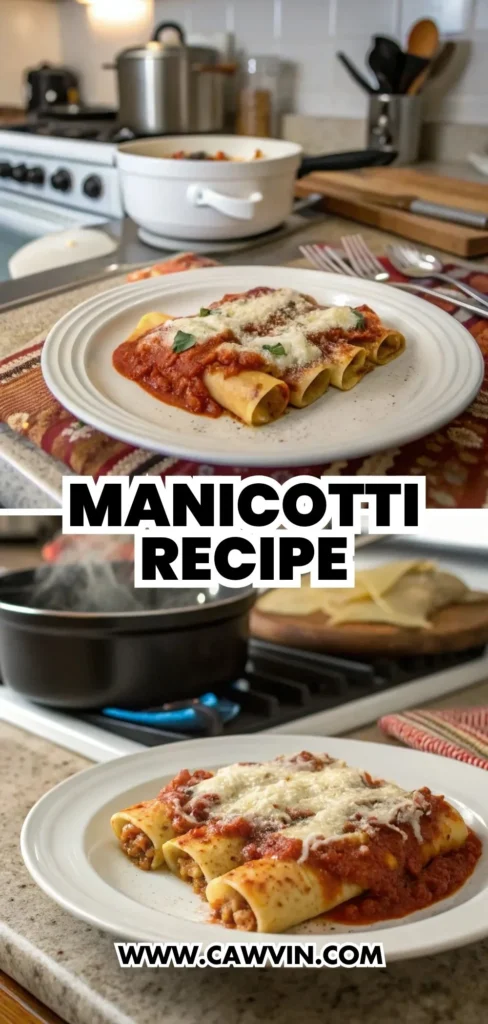 Manicotti Recipe 2 - Easy Peasy Recipes