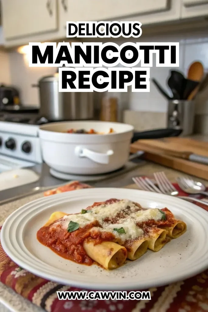 Manicotti Recipe - Easy Peasy Recipes