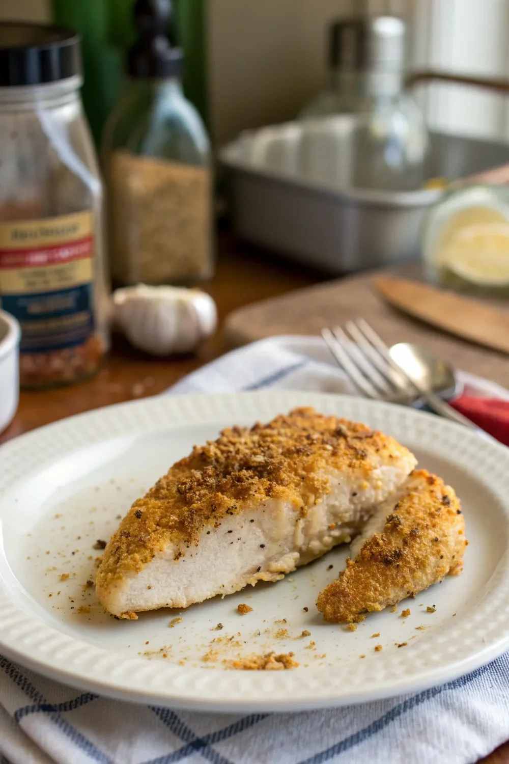 A delicious plate of Oven Baked Chicken Breast