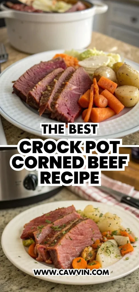 The Best Crock Pot Corned Beef Recipe 2 - Easy Peasy Recipes