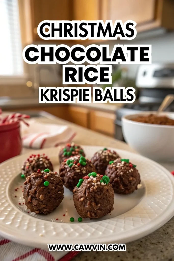 Christmas Chocolate Rice Krispie Balls 1000x1500 1 - Easy Peasy Recipes