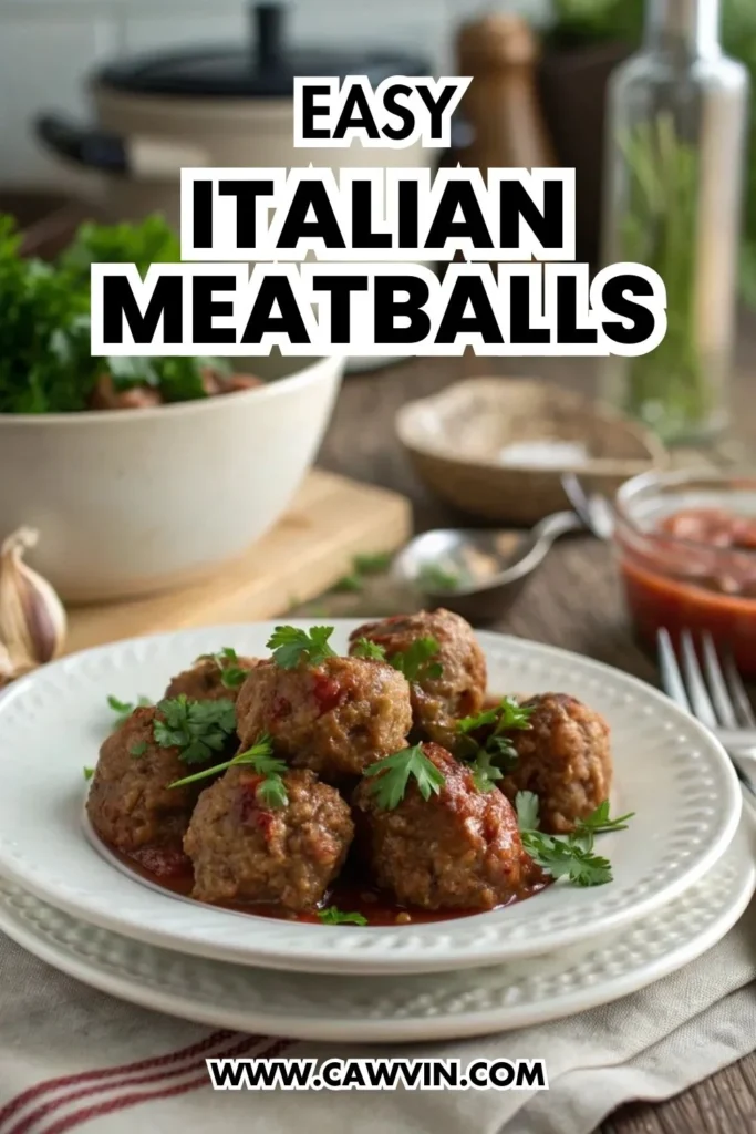 Easy Italian Meatballs - Easy Peasy Recipes
