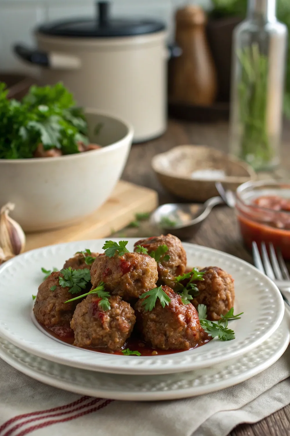 A delicious plate of Easy Italian Meatballs