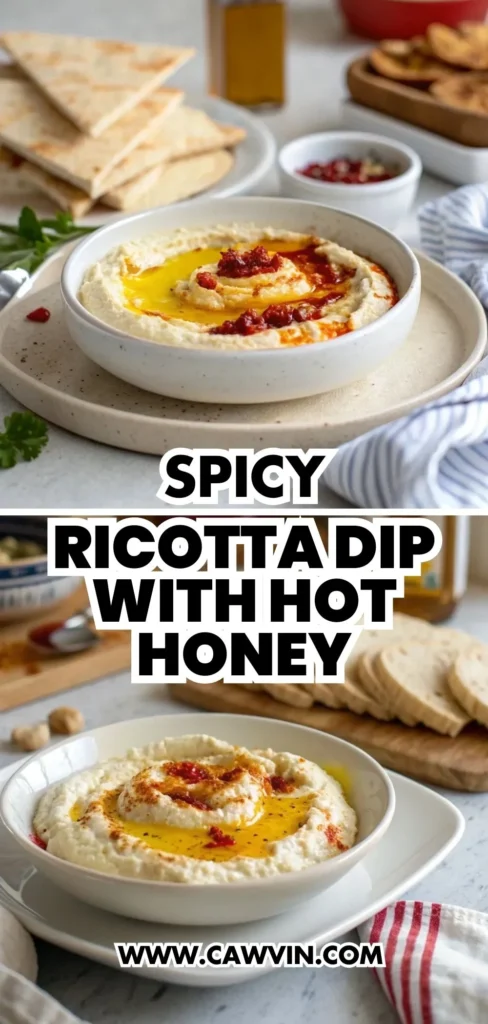 Spicy Ricotta Dip with Hot Honey 2 - Easy Peasy Recipes