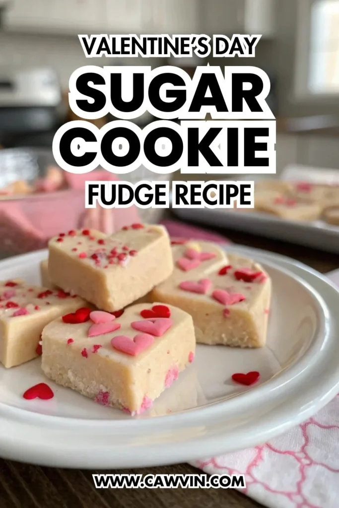 Valentines Day Sugar Cookie Fudge Recipe 1000x1500 1 - Easy Peasy Recipes