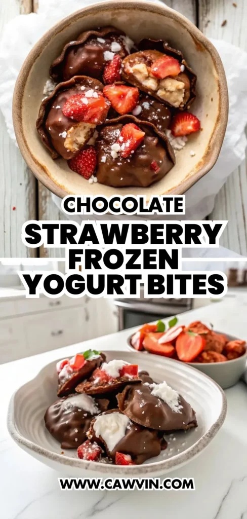 Chocolate Strawberry Frozen Yogurt Bites 1000x2100 1 - Easy Peasy Recipes
