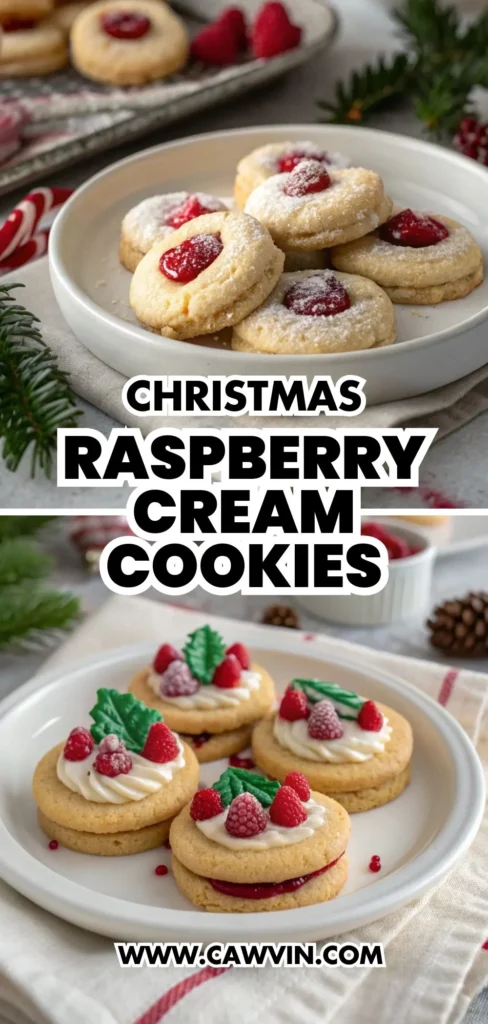 Christmas Raspberry Cream Cookies 1000x2100 1 - Easy Peasy Recipes