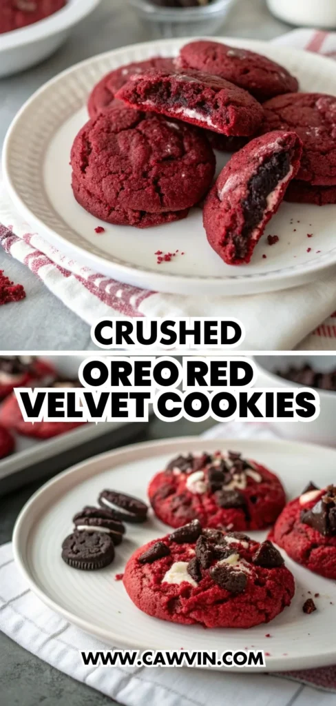 Crushed Oreo Red Velvet Cookies 1000x2100 1 - Easy Peasy Recipes