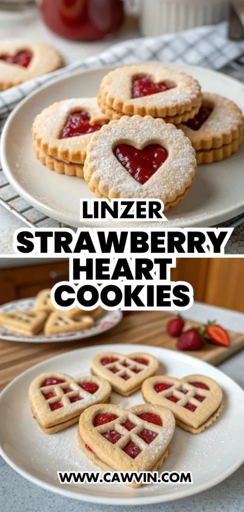 Linzer Strawberry Heart Cookies 1000x2100 1 - Easy Peasy Recipes