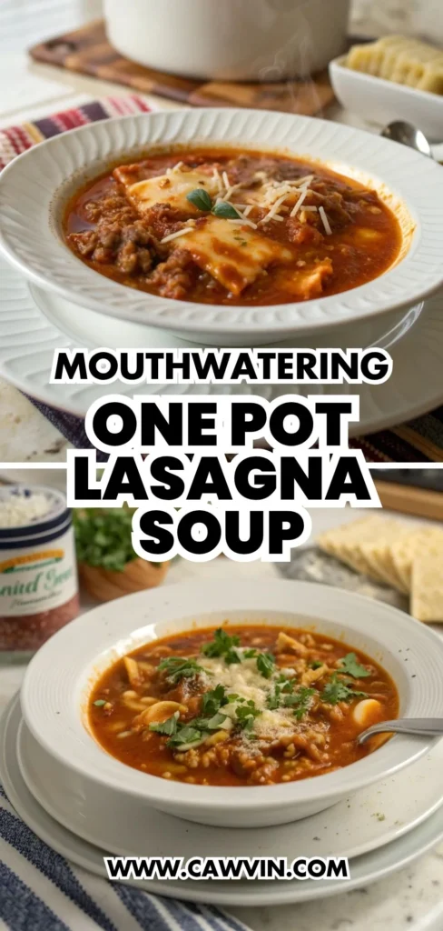 Mouthwatering One Pot Lasagna Soup 1000x2100 1 - Easy Peasy Recipes