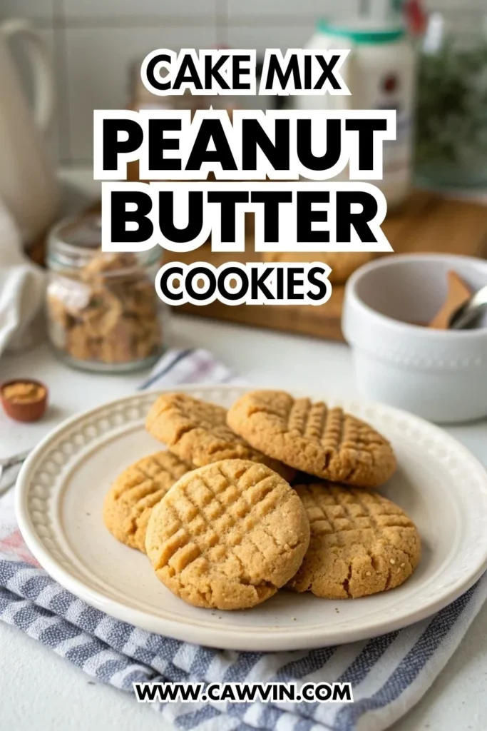 Cake Mix Peanut Butter Cookies 1000x1500 1 - Easy Peasy Recipes