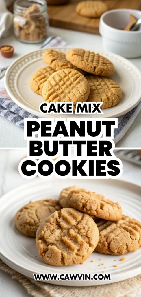 Cake Mix Peanut Butter Cookies 1000x2100 1 - Easy Peasy Recipes