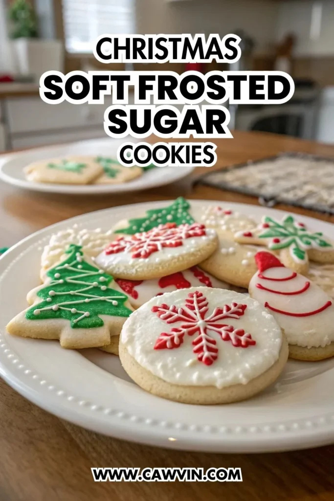 Christmas Soft Frosted Sugar Cookies 1000x1500 1 - Easy Peasy Recipes
