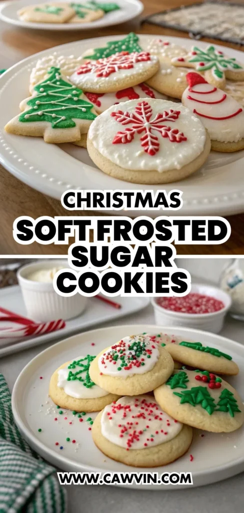 Christmas Soft Frosted Sugar Cookies 1000x2100 1 - Easy Peasy Recipes