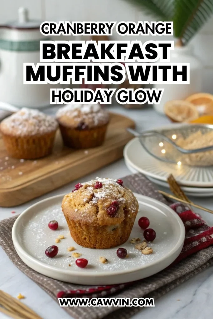 Cranberry Orange Breakfast Muffins with Holiday Glow 1000x1500 1 - Easy Peasy Recipes
