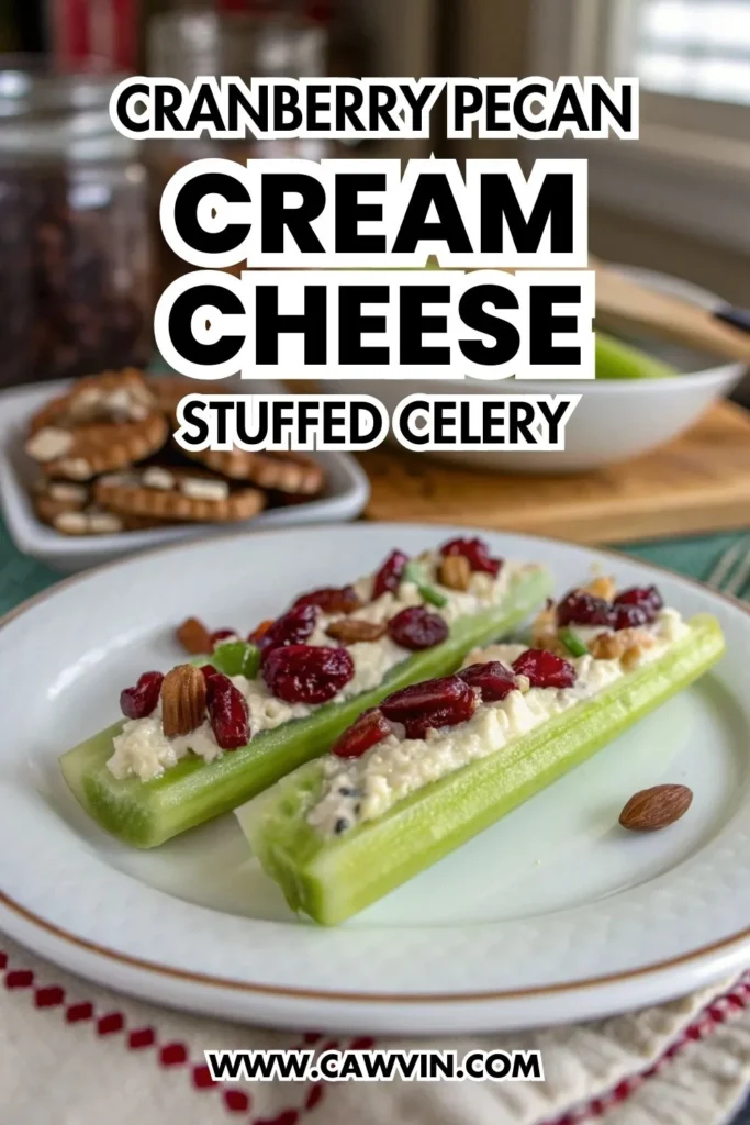 Cranberry Pecan Cream Cheese Stuffed Celery 1000x1500 1 - Easy Peasy Recipes