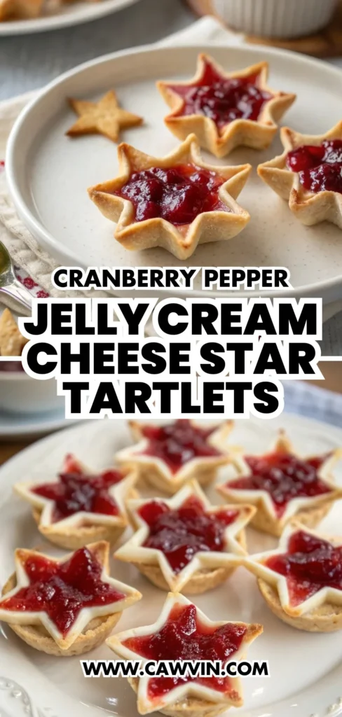 Cranberry Pepper Jelly Cream Cheese Star Tartlets 1000x2100 1 - Easy Peasy Recipes