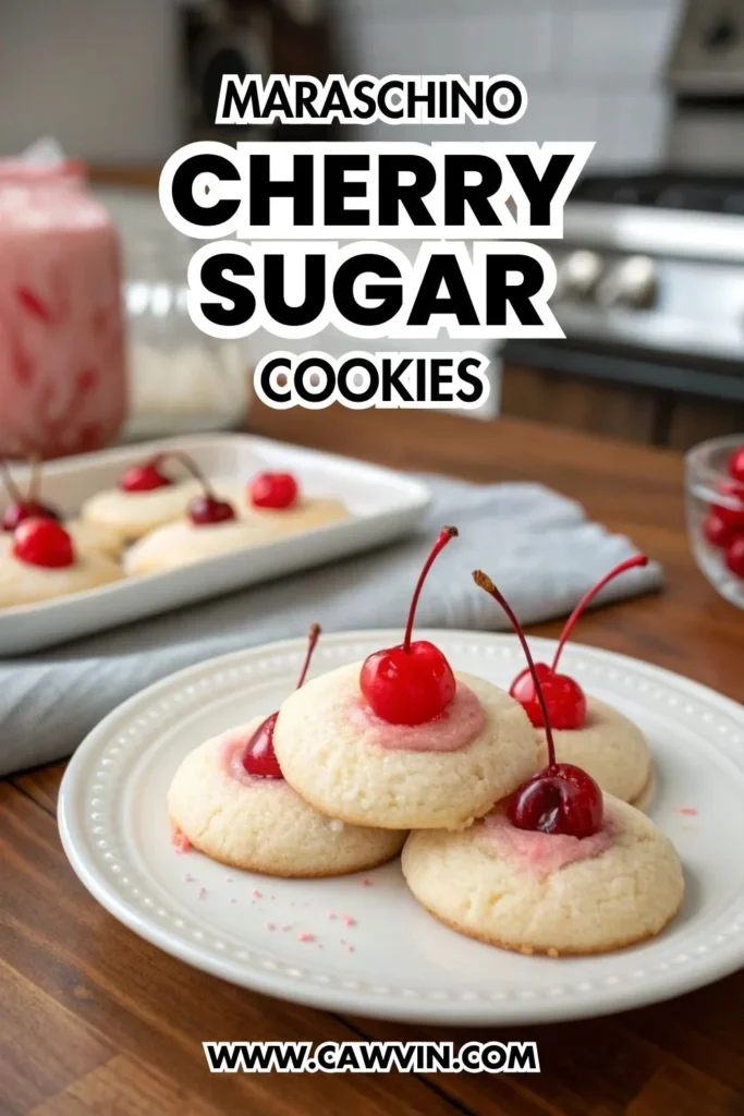 Maraschino Cherry Sugar Cookies 1000x1500 1 - Easy Peasy Recipes