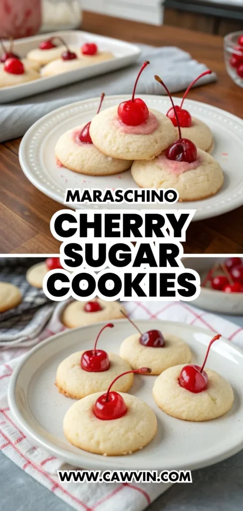 Maraschino Cherry Sugar Cookies 1000x2100 1 - Easy Peasy Recipes