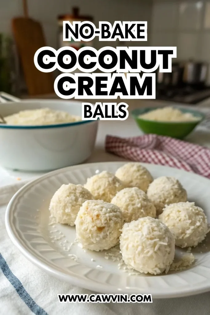 No Bake Coconut Cream Balls 1000x1500 1 - Easy Peasy Recipes