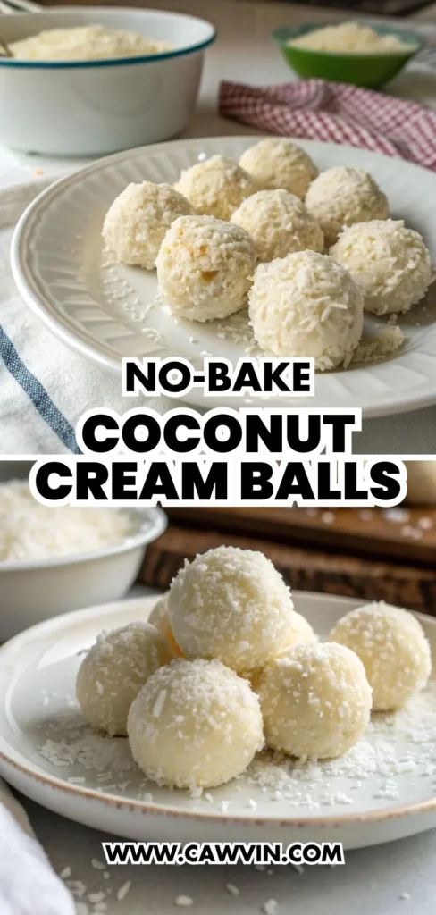 No Bake Coconut Cream Balls 1000x2100 1 - Easy Peasy Recipes