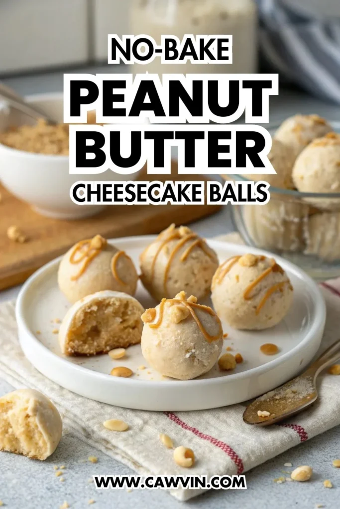 No Bake Peanut Butter Cheesecake Balls 1000x1500 1 - Easy Peasy Recipes
