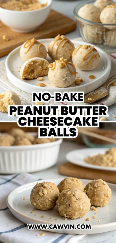 No Bake Peanut Butter Cheesecake Balls 1000x2100 1 - Easy Peasy Recipes