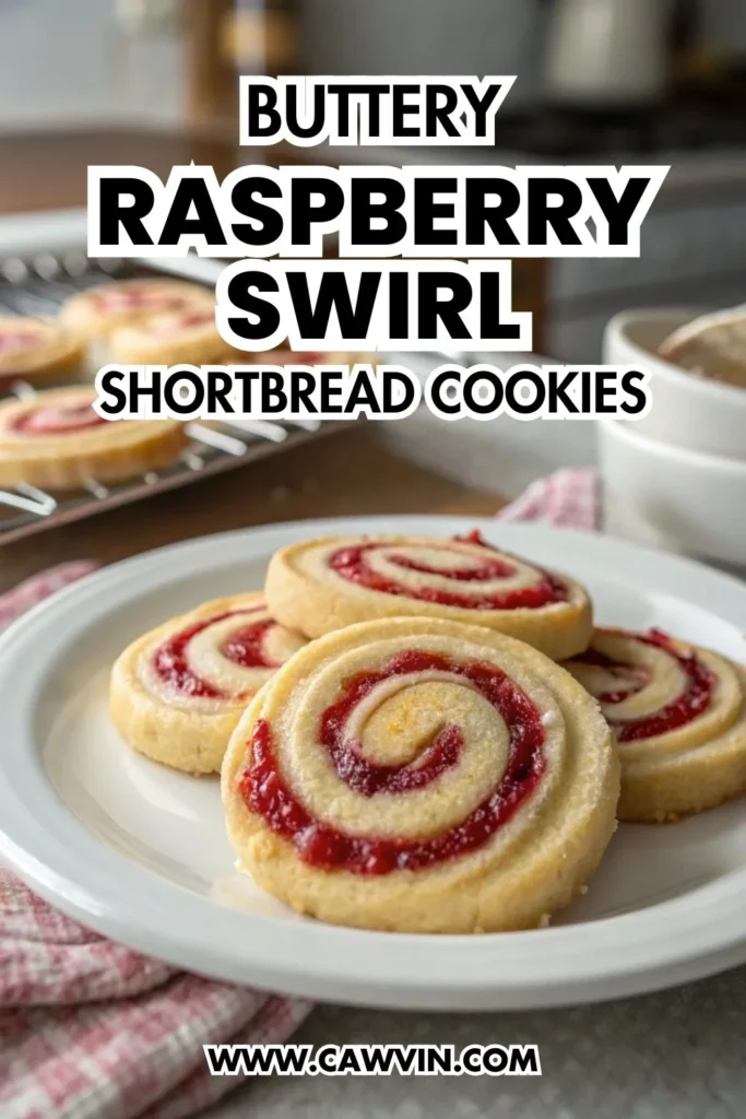 Buttery Raspberry Swirl Shortbread Cookies 1000x1500 1 - Easy Peasy Recipes