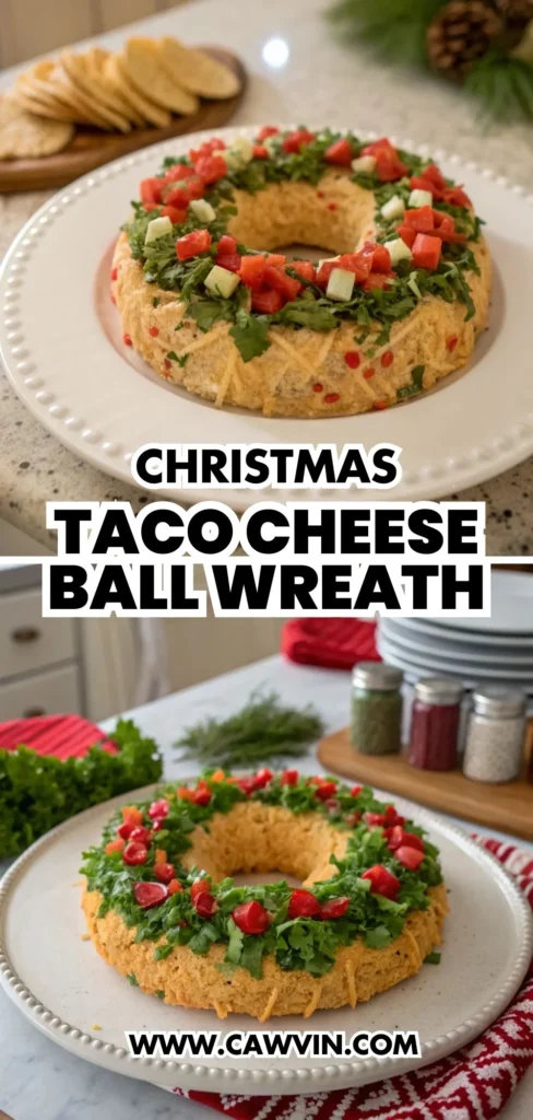Christmas Taco Cheese Ball Wreath 1000x2100 1 - Easy Peasy Recipes