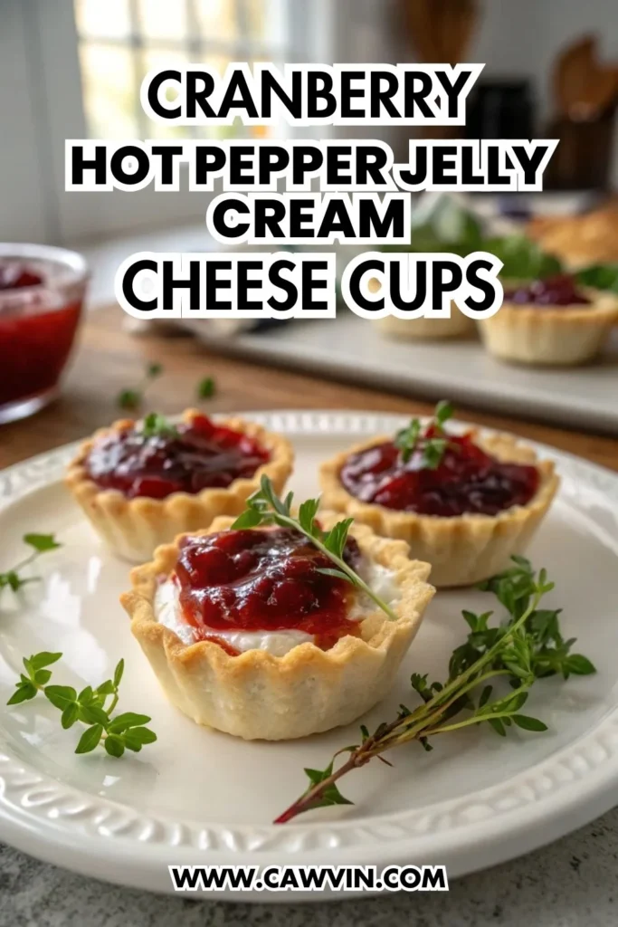 Cranberry Hot Pepper Jelly Cream Cheese Cups 1000x1500 1 - Easy Peasy Recipes