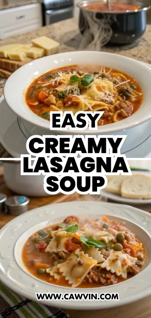Easy Creamy Lasagna Soup 1000x2100 1 - Easy Peasy Recipes