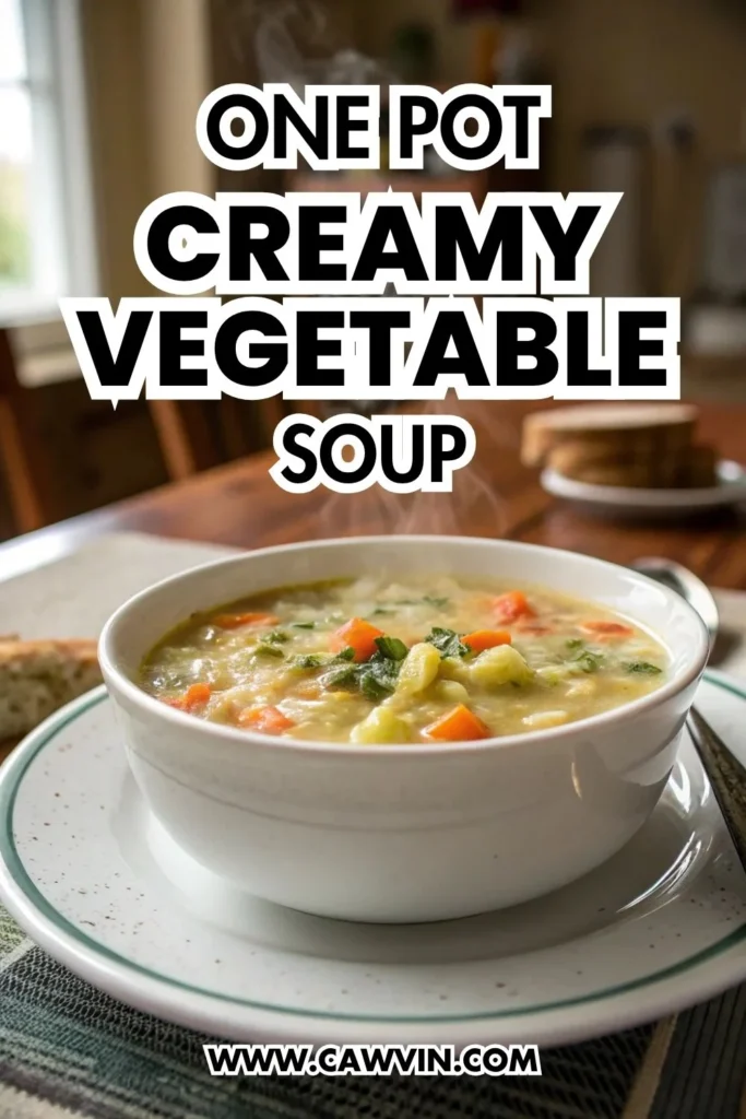 One Pot Creamy Vegetable Soup 1000x1500 1 - Easy Peasy Recipes