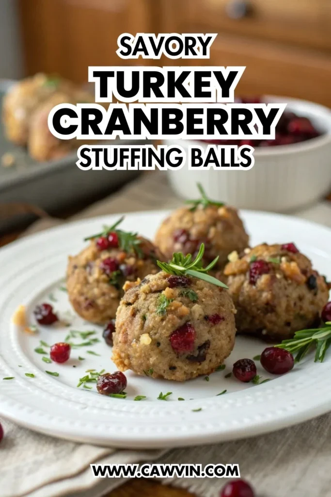 Savory Turkey Cranberry Stuffing Balls 1000x1500 1 - Easy Peasy Recipes