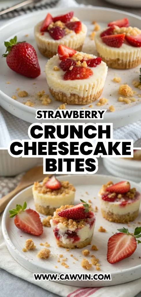 Strawberry Crunch Cheesecake Bites 1000x2100 1 - Easy Peasy Recipes