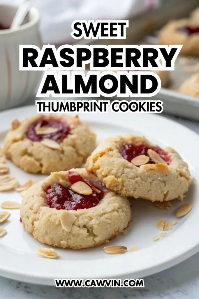 Sweet Raspberry Almond Thumbprint Cookies 1000x1500 1 - Easy Peasy Recipes