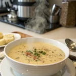 A delicious plate of Outback Steakhouse Potato Soup Recipe